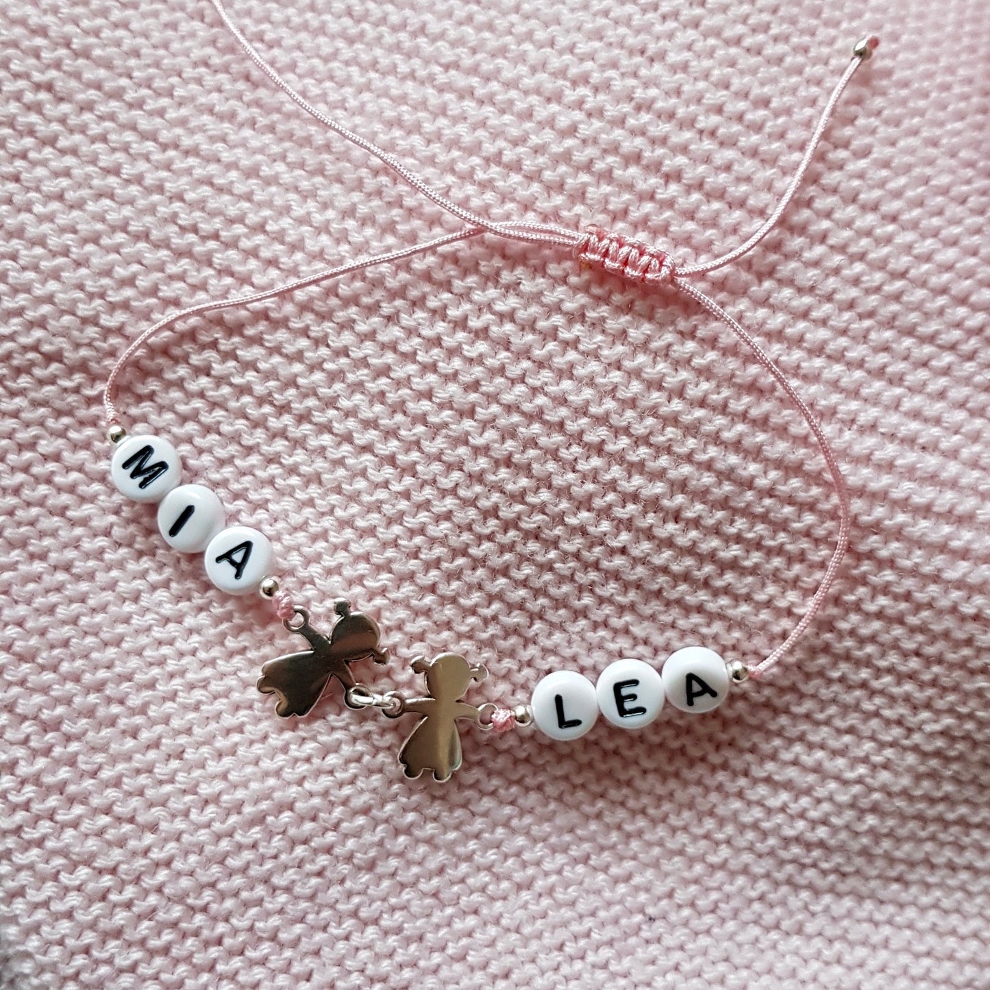 Girl connector / silver colored / 13mm