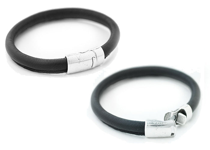 Magnetic clasp / silver colored / 12x25mm