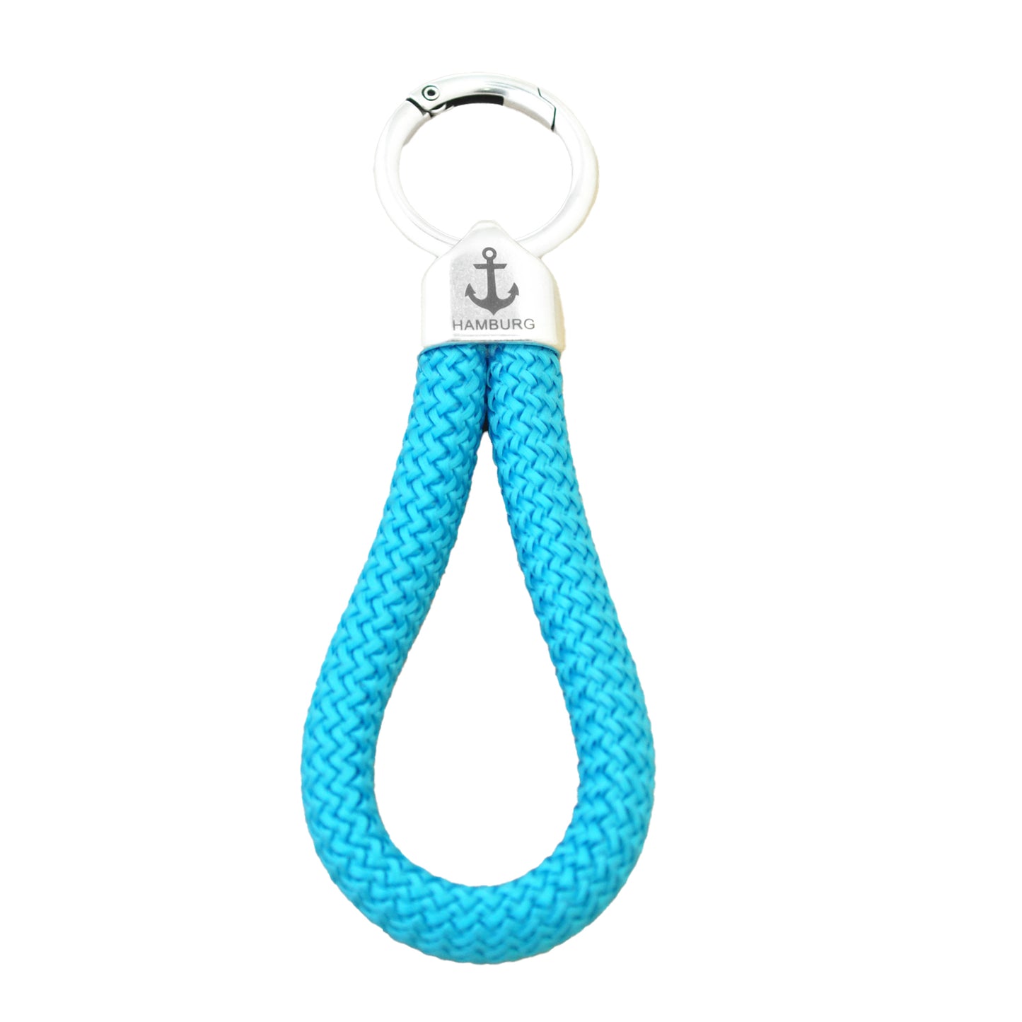 Key ring / HAMBURG anchor / petrol
