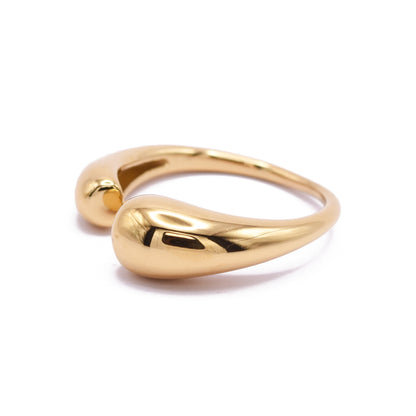 Ring / Big Drop / NUENA Collection Edelstahl