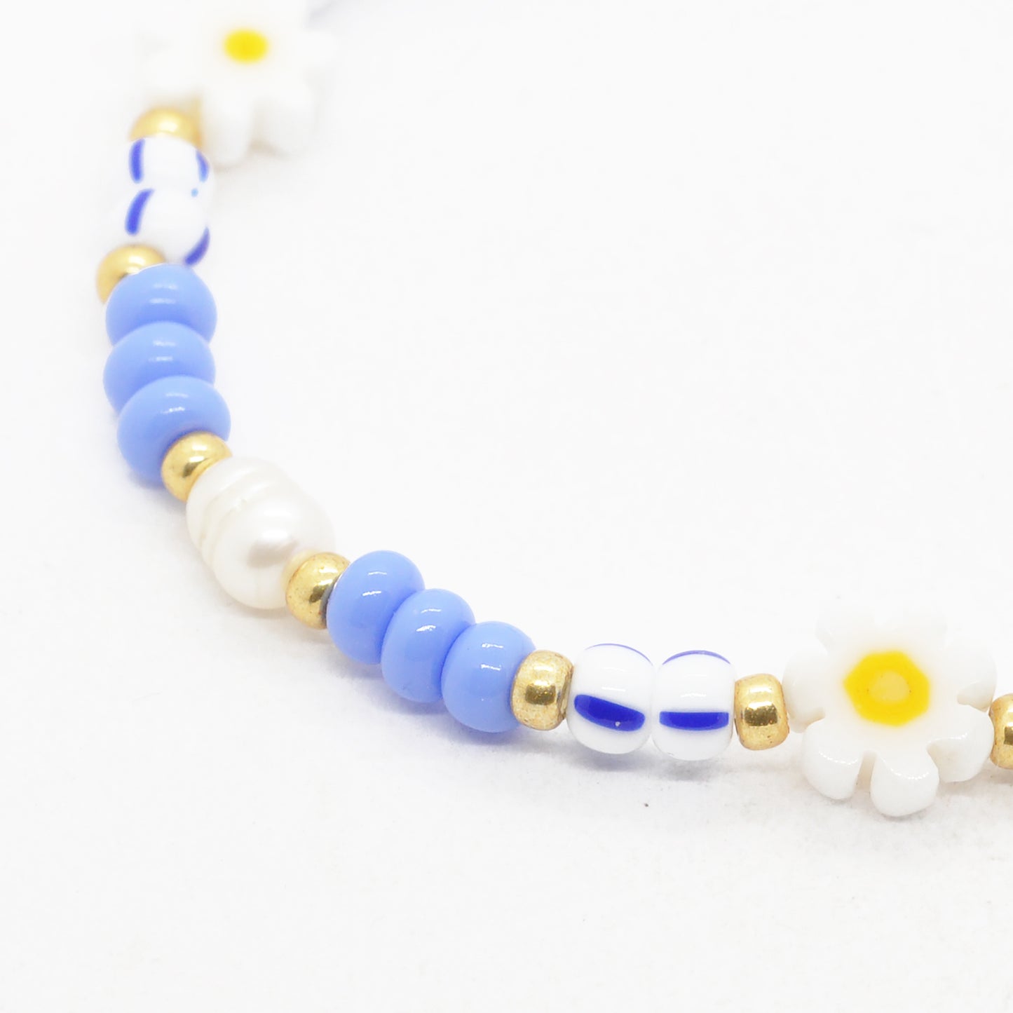 DIY Armband Set „blue daisy dream“