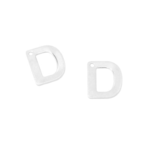 Letter Pendant A / stainless steel / silver colored / 12mm