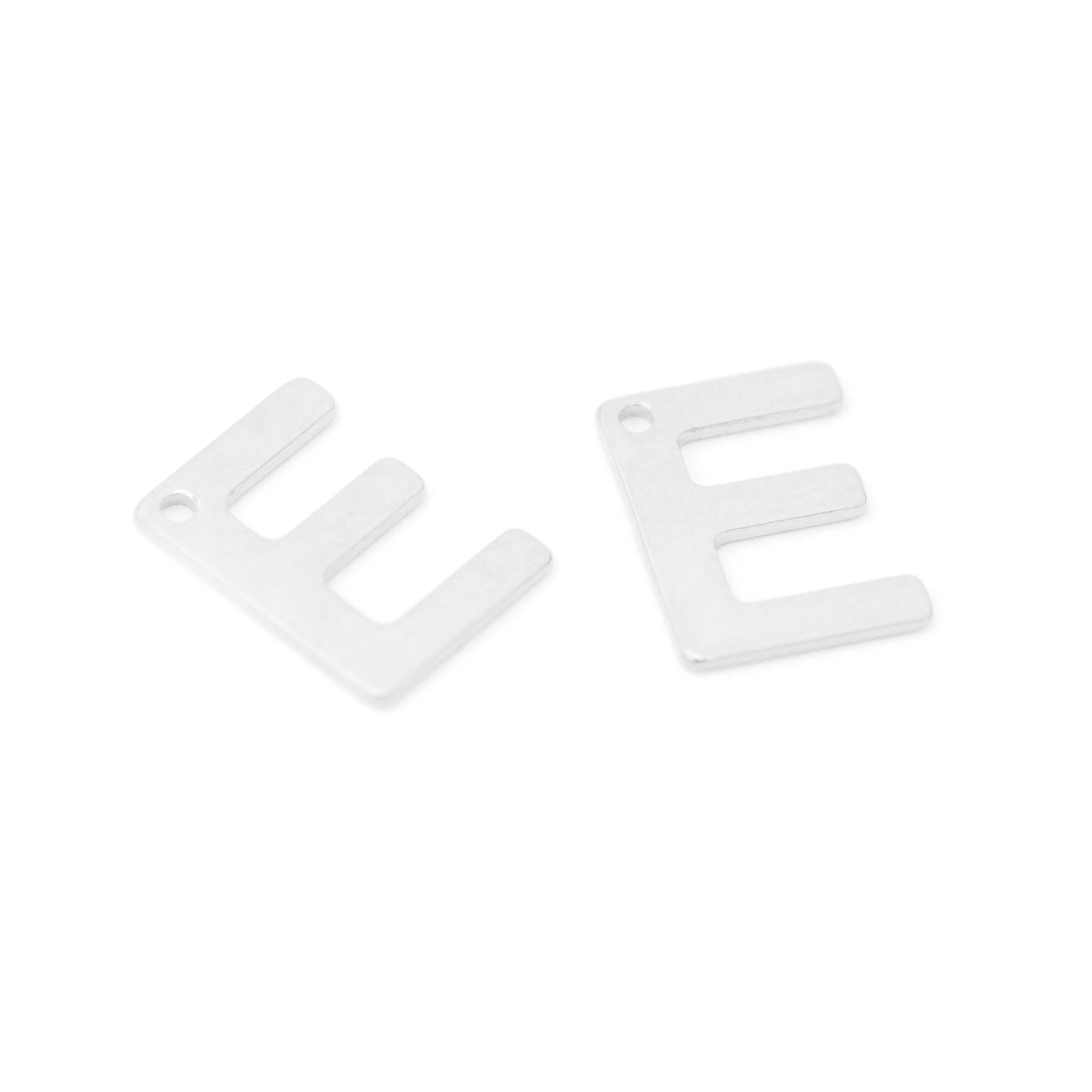 Letter Pendant A / stainless steel / silver colored / 12mm