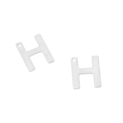 Letter Pendant A / stainless steel / silver colored / 12mm