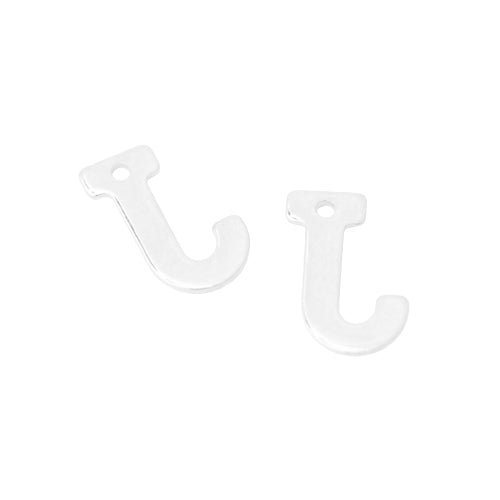 Letter Pendant A / stainless steel / silver colored / 12mm