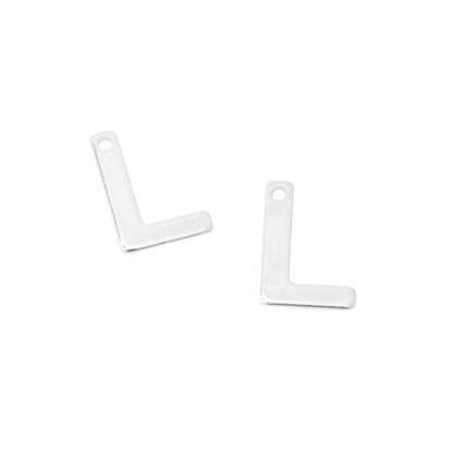 Letter Pendant A / stainless steel / silver colored / 12mm