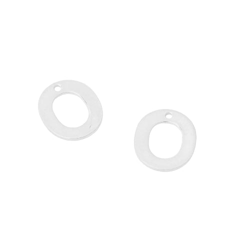 Letter Pendant A / stainless steel / silver colored / 12mm
