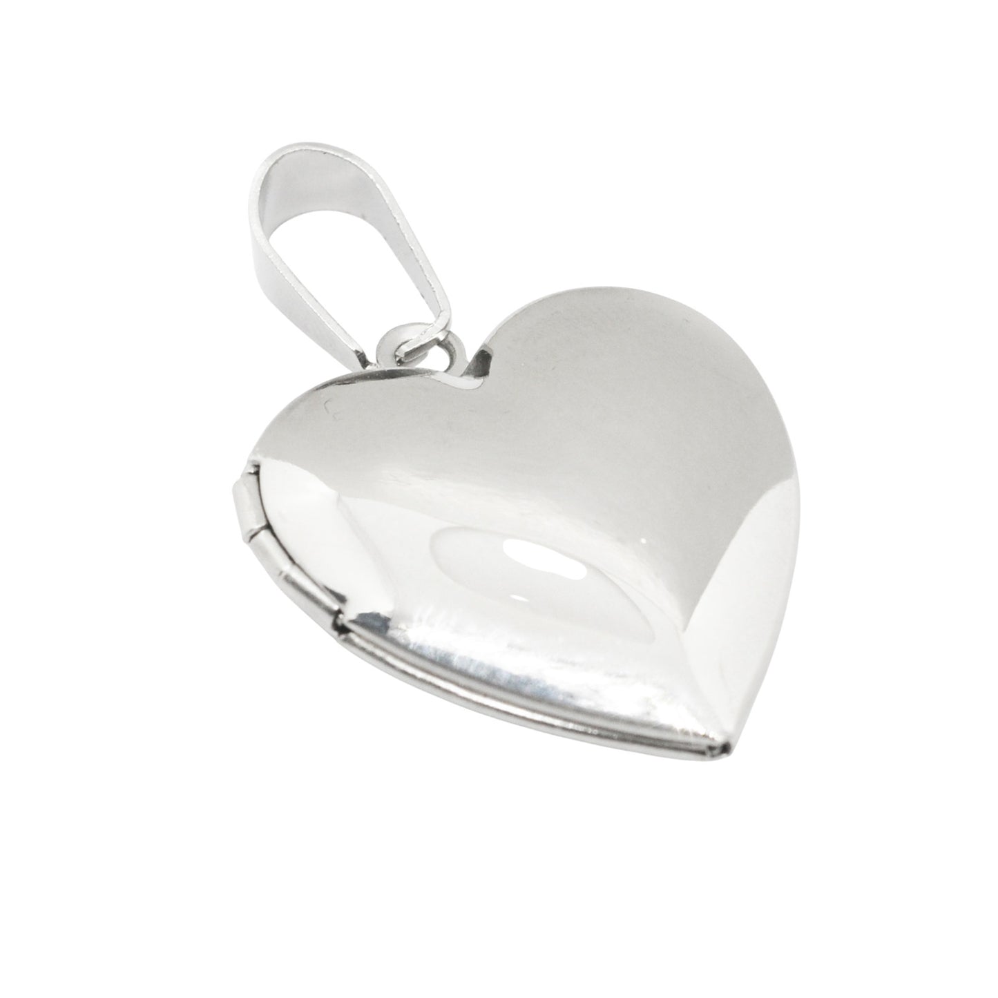 Herz Medaillon Edelstahl / 21mm