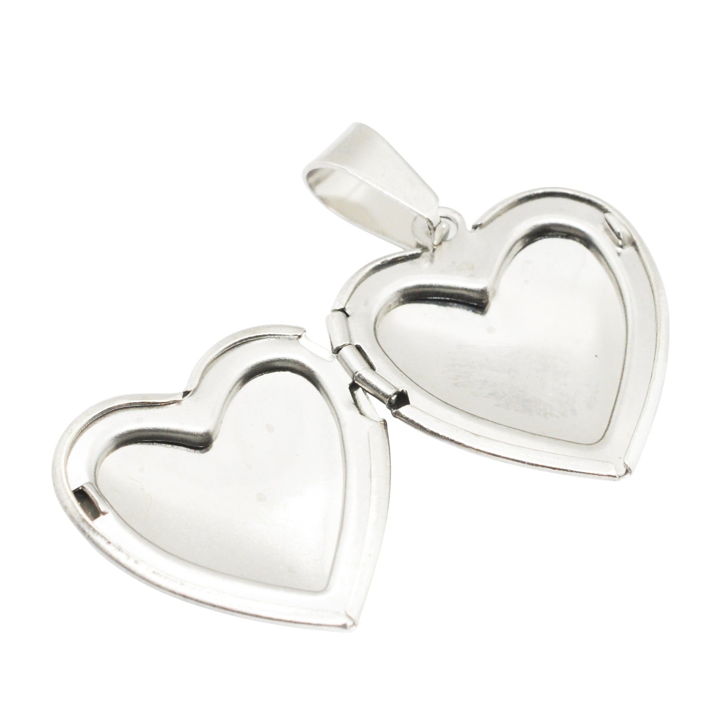 Herz Medaillon Edelstahl / 21mm