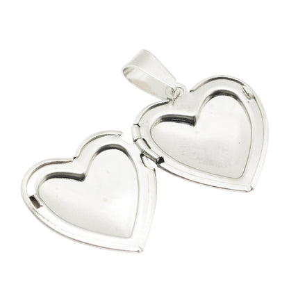 Herz Medaillon Edelstahl / 21mm