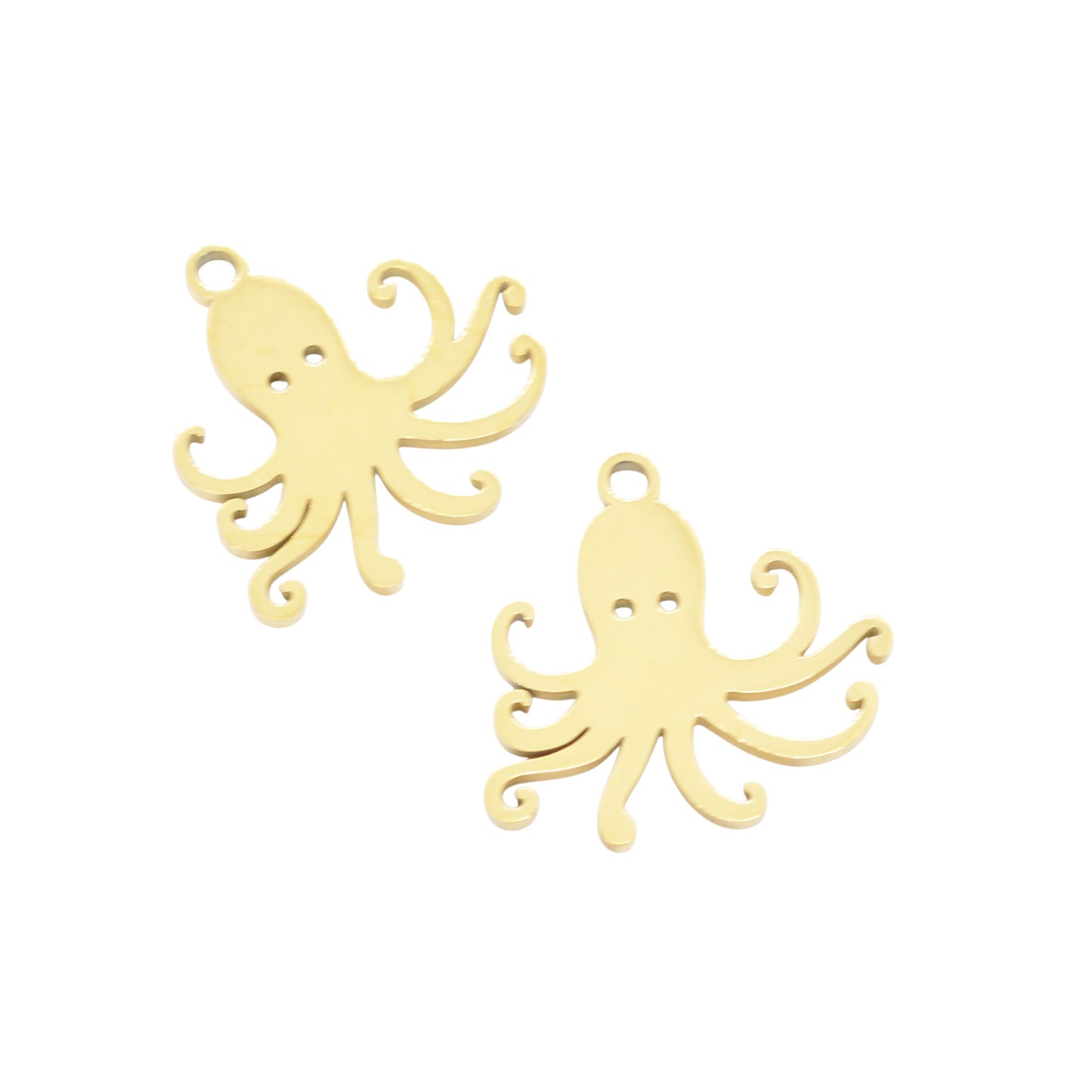Octopus Anhänger Charm Edelstahl / 20mm
