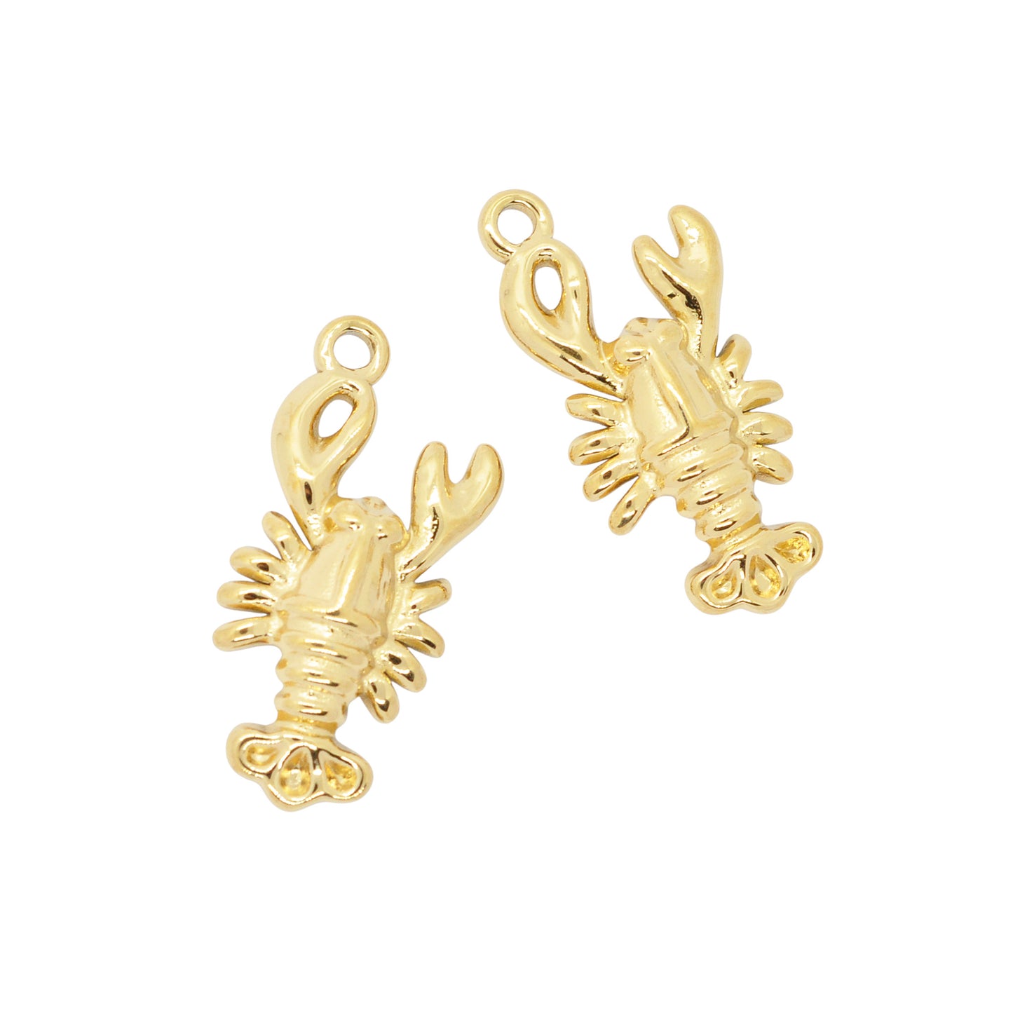 Hummer Anhänger Charm Edelstahl 24k verg. / 20mm