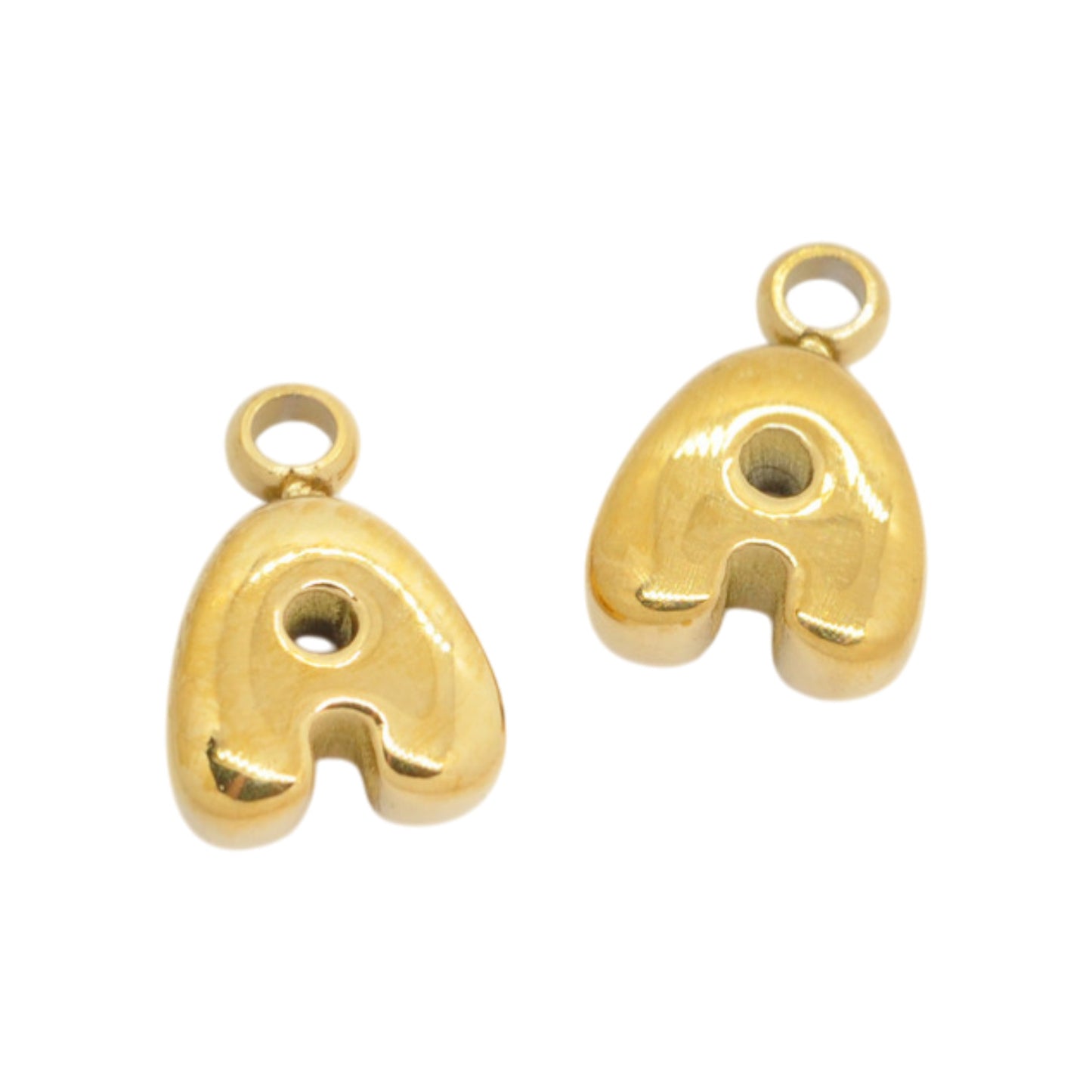 Letter A / gold plated / Ø 7 mm