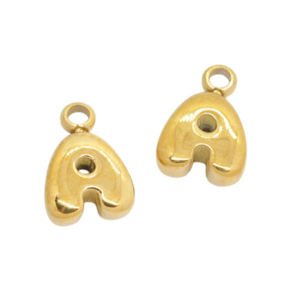 Letter A / gold plated / Ø 7 mm