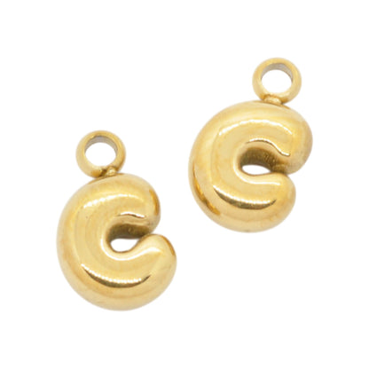 Letter A / gold plated / Ø 7 mm