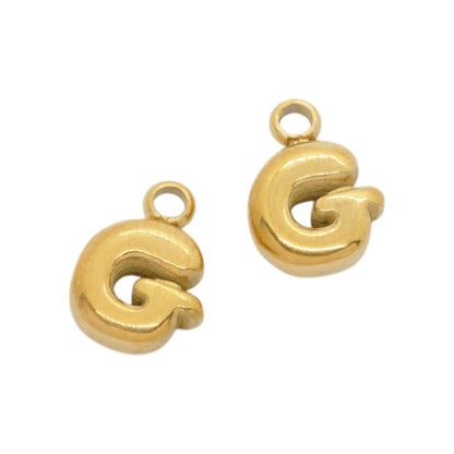 Letter A / gold plated / Ø 7 mm