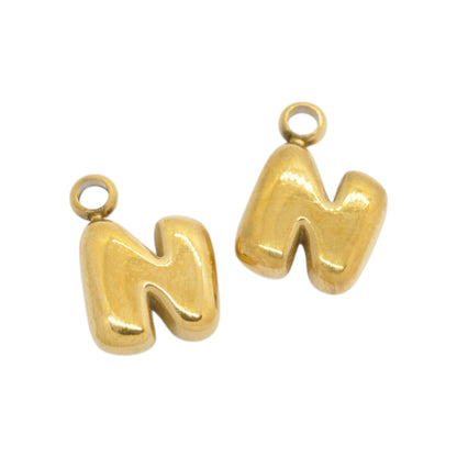 Letter A / gold plated / Ø 7 mm