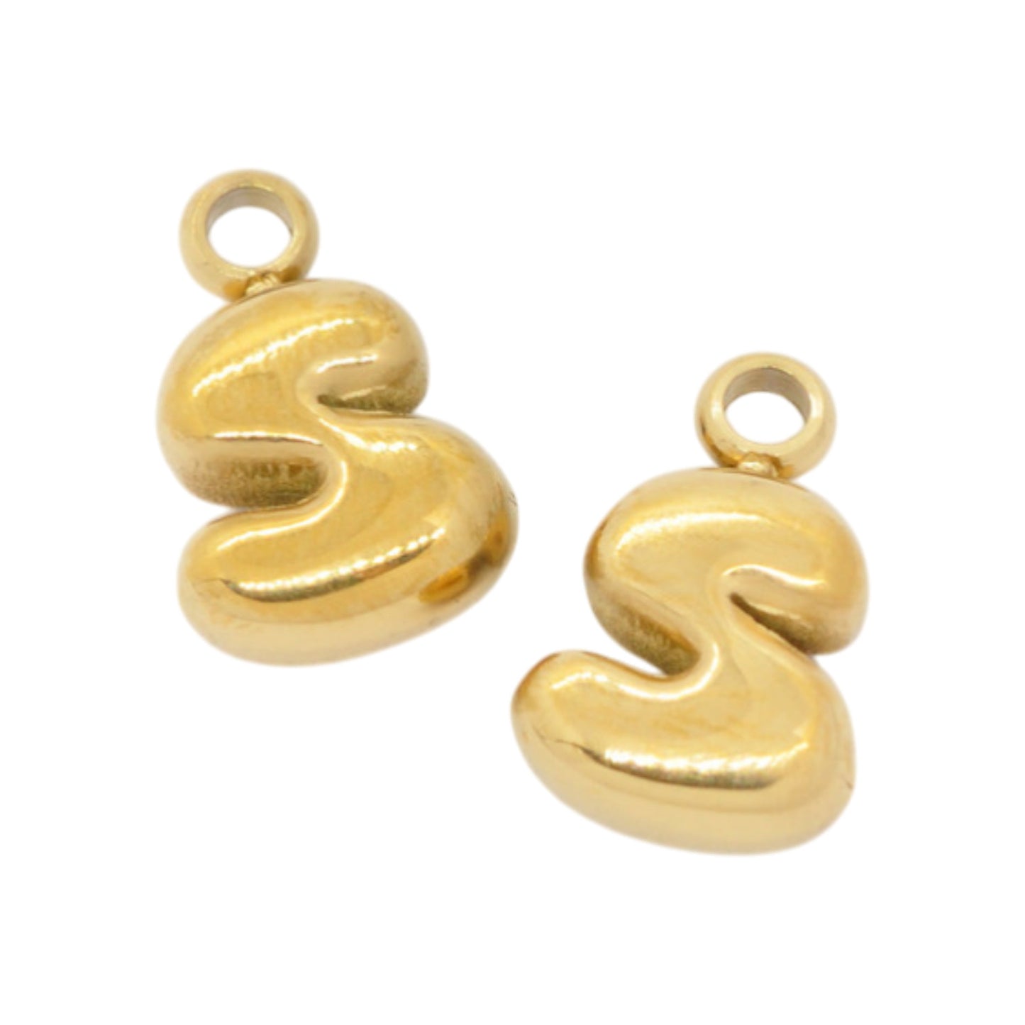 Letter A / gold plated / Ø 7 mm