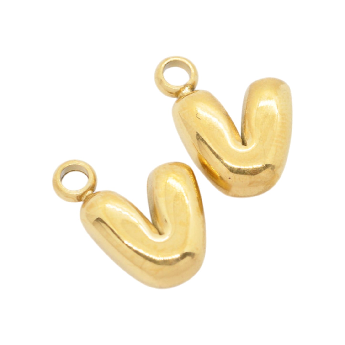 Letter A / gold plated / Ø 7 mm