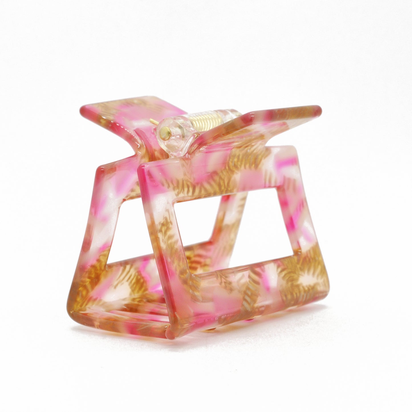 Haarklammer / Geometric wild hibiscus rose