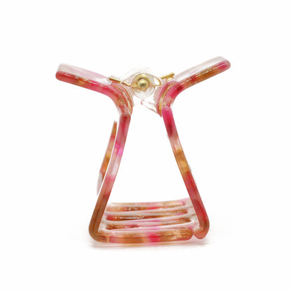 Haarklammer / Geometric wild hibiscus rose