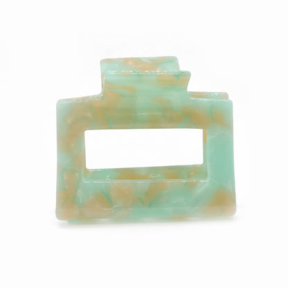 Haarklammer / Geometric wild hibiscus mint