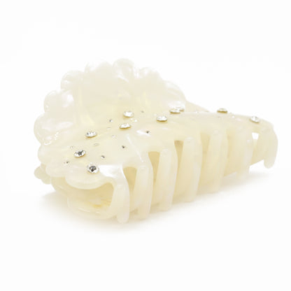 Haarklammer / bling flowers pastell clouds