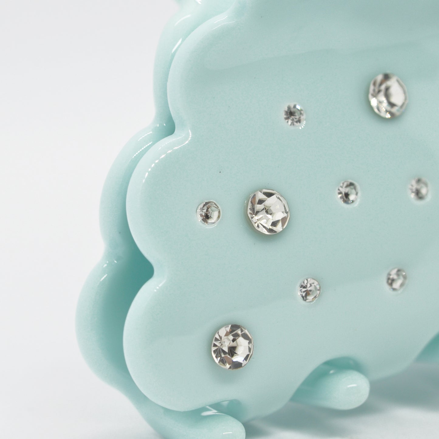 Haarklammer / big bling cloud mint