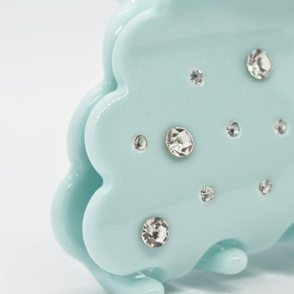 Haarklammer / big bling cloud mint