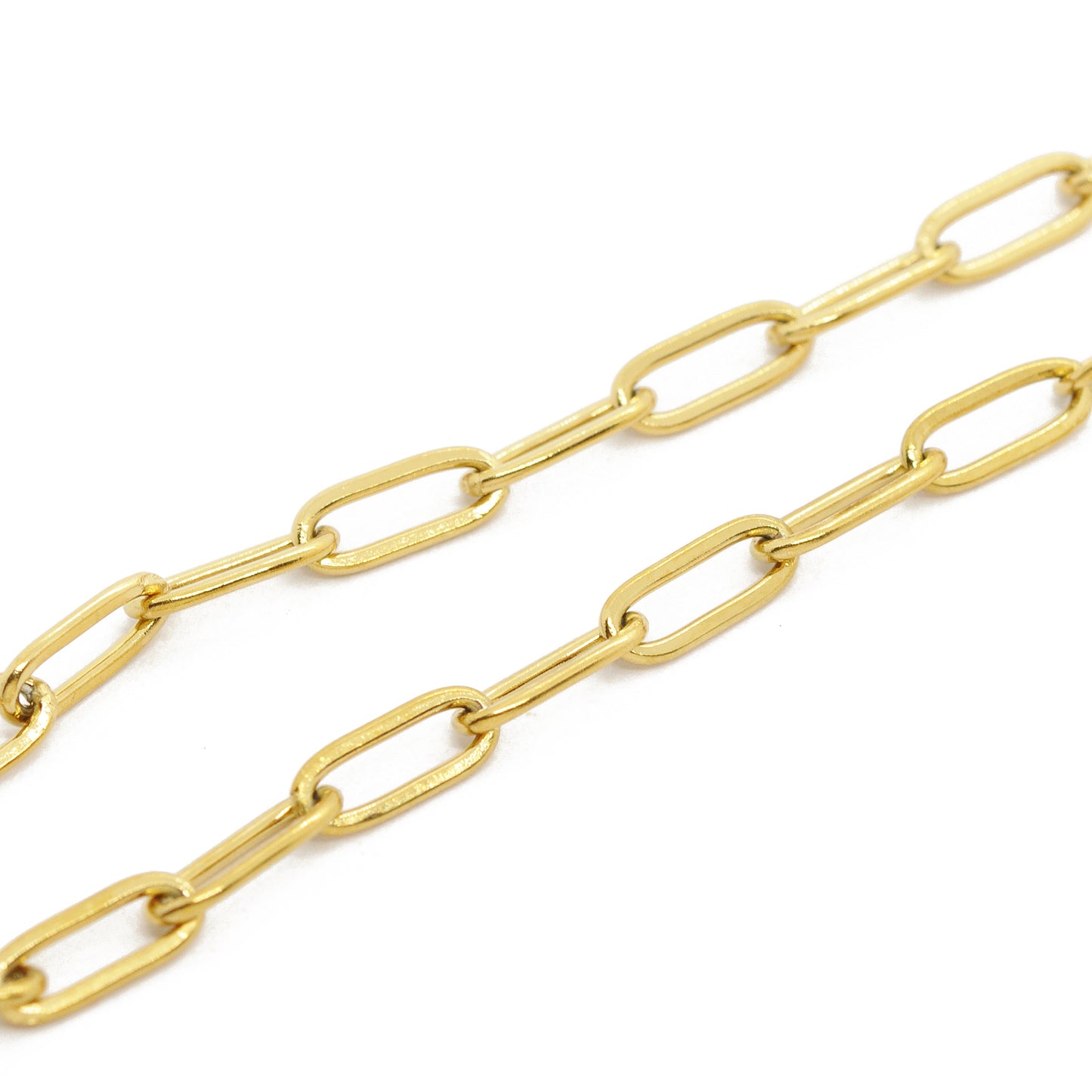 Edelstahl Charmkette Classic oval / 42cm