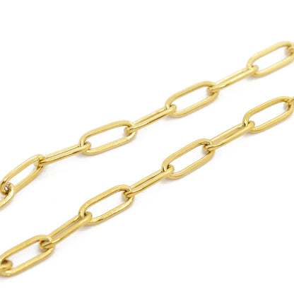 Edelstahl Charmkette Classic oval / 42cm
