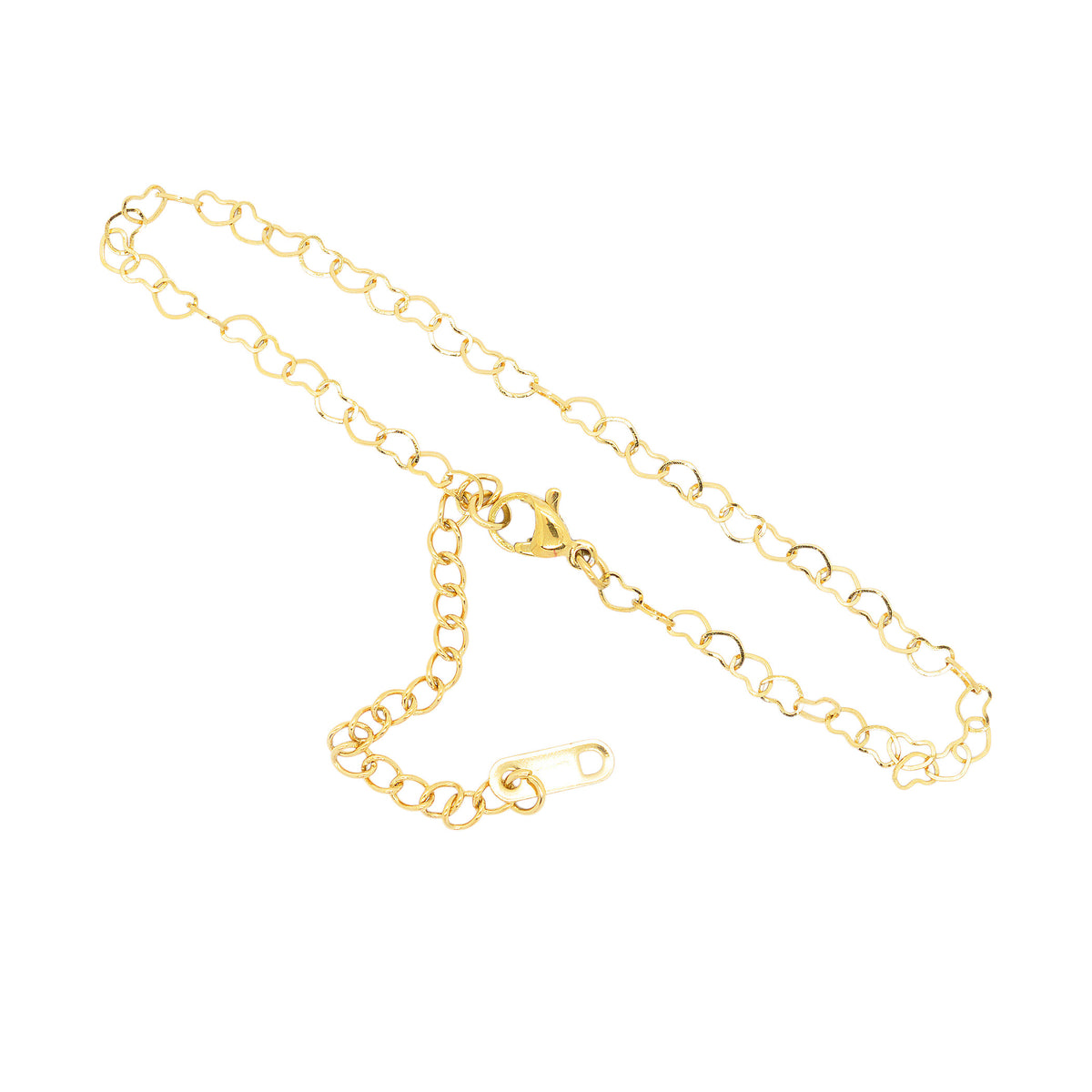 Edelstahl Armband zarte Herzen / 18k vergoldet