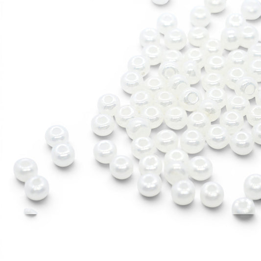 Preciosa Rocailles / cream pearl 4mm 6/0  Ø4mm / 15gr.
