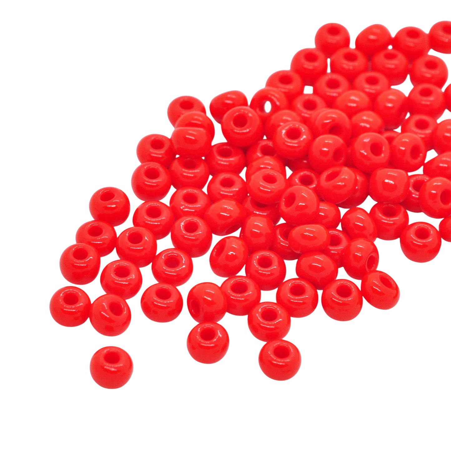 Preciosa Rocailles / rot opak 6/0  Ø4mm / 15gr.