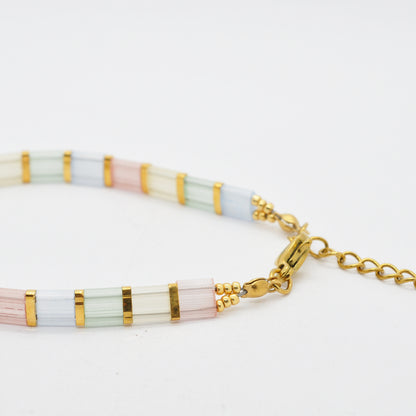 TILA Armband  "pastel love" / verstellbar