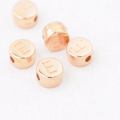 Letter A / rose metal / Ø 7mm