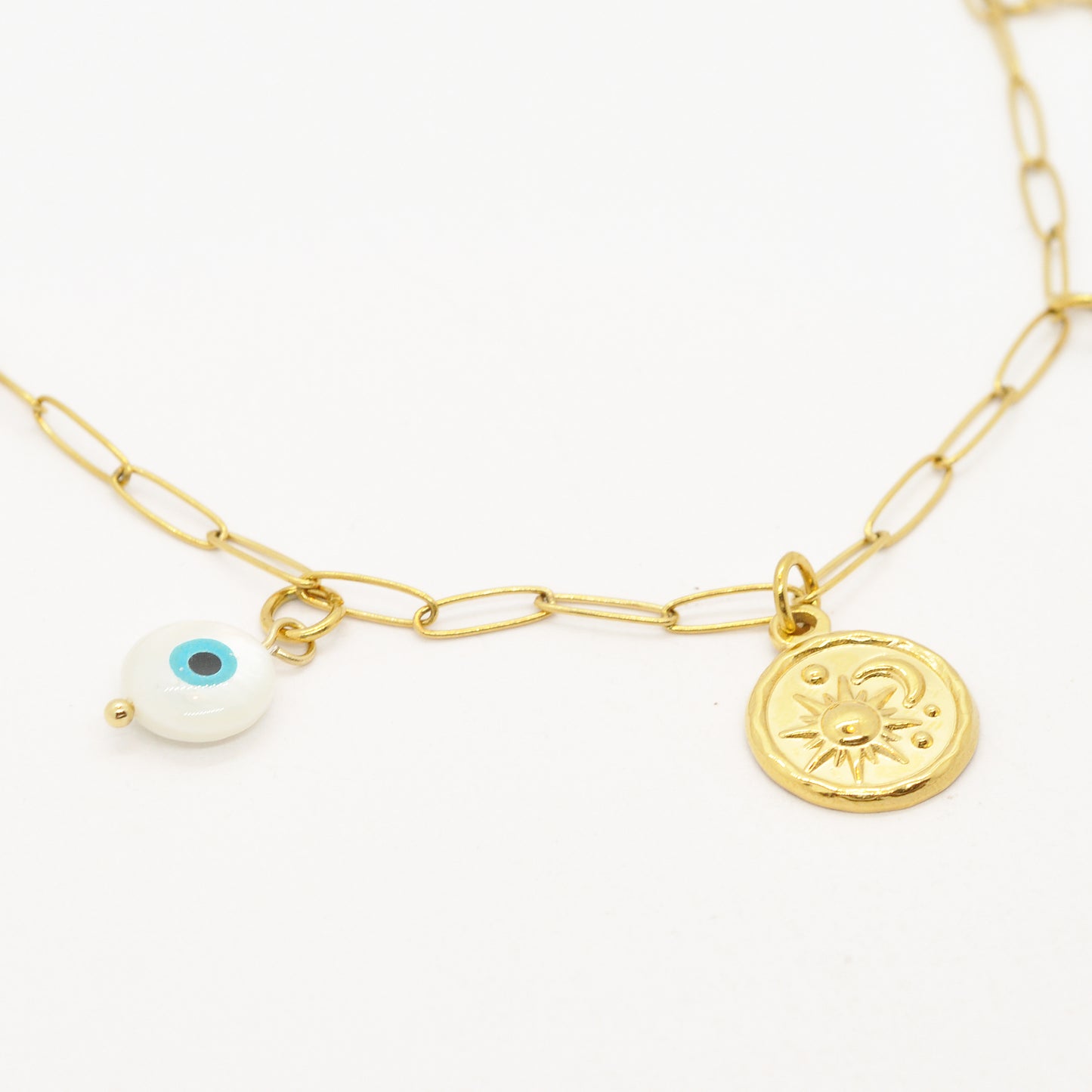 CHARM NECKLACE / COSMO / Edelstahl 18k vergoldet