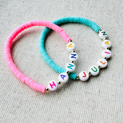 925 Katsuki name bracelet colorful - personalised