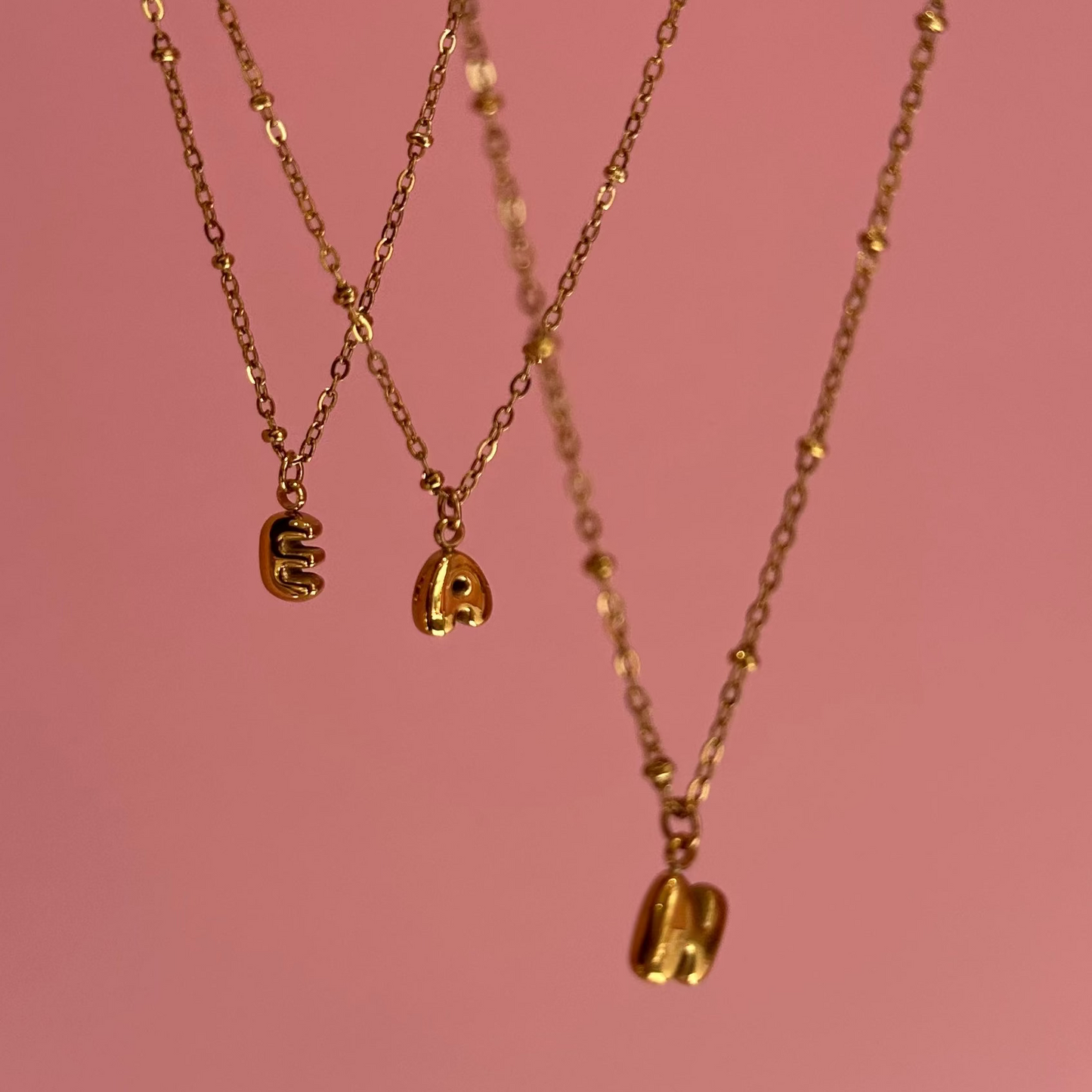 Letter A / gold plated / Ø 7 mm