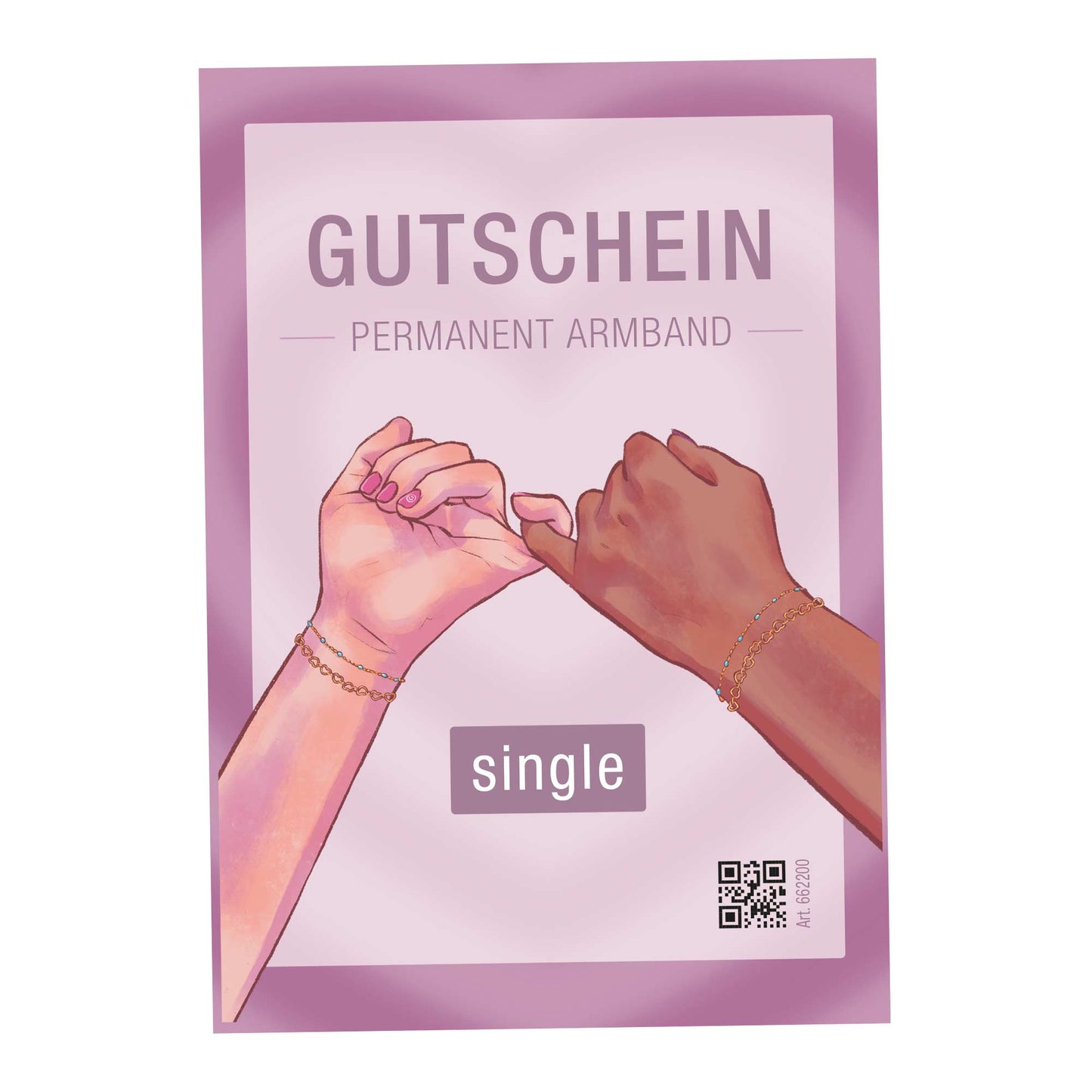 Geschenkgutschein für Permanent Armband in der Charmbar Hamburg - Für immer verbunden