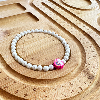 Perlenbrett / Sortierbrett für Armbänder & Ketten aus Holz