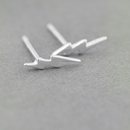 Lightning bolt earrings / 925 silver