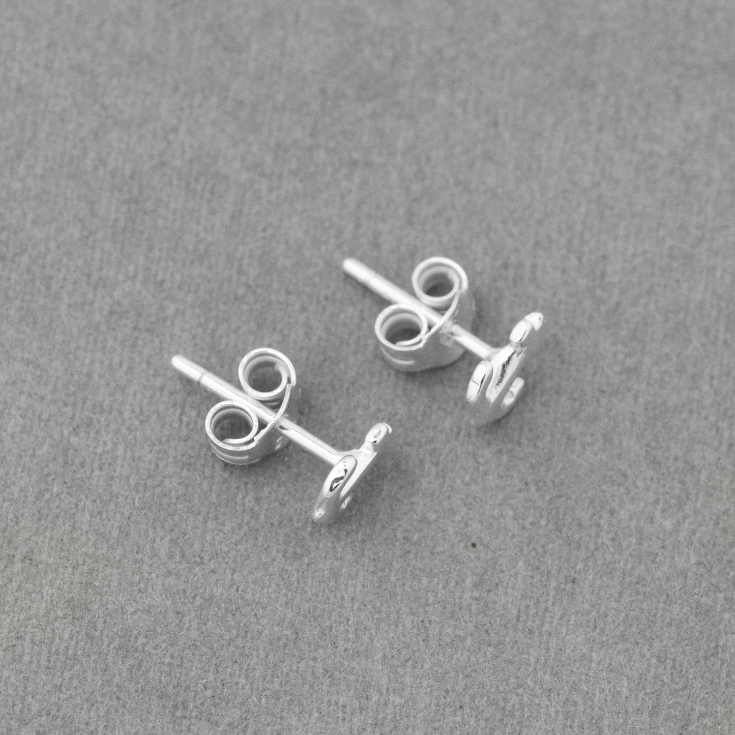 Ear studs anchor / 925 silver