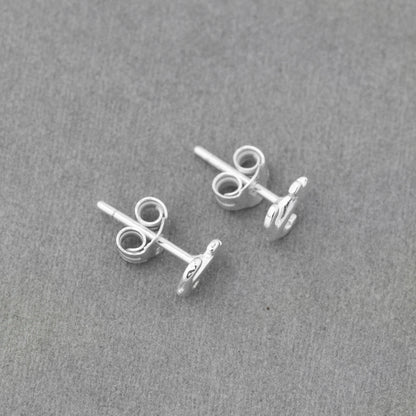 Ear studs anchor / 925 silver