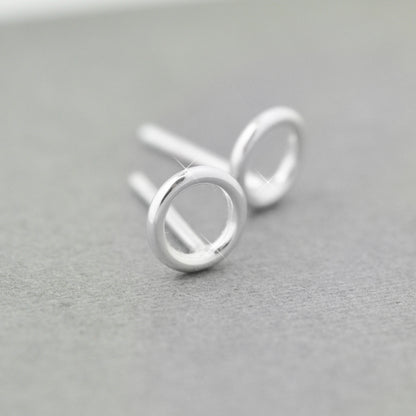Ear stud ring / 925 silver