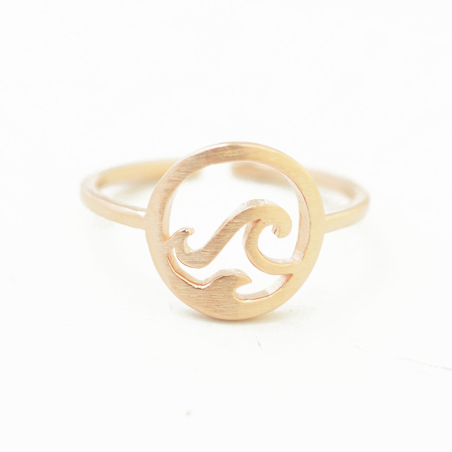 Ring Welle / versilbert
