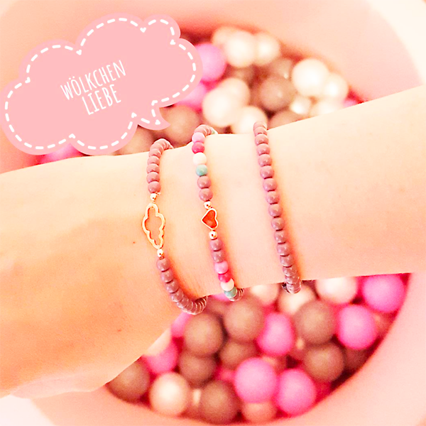 Wölckchen connector cloud / rose gold colored / 16 mm