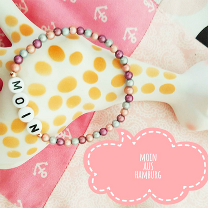 Miracle beads / gray blue / 50 pcs. Ø 4 mm