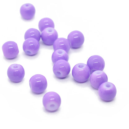 Glass bead / neon purple opaque / Ø 6 mm