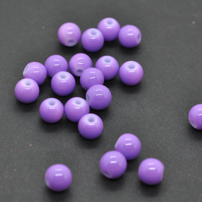 Glass bead / neon purple opaque / Ø 6 mm
